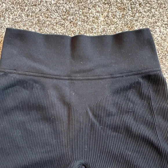 Women's Black High-Waisted Shorts - Picture 2 of 4
